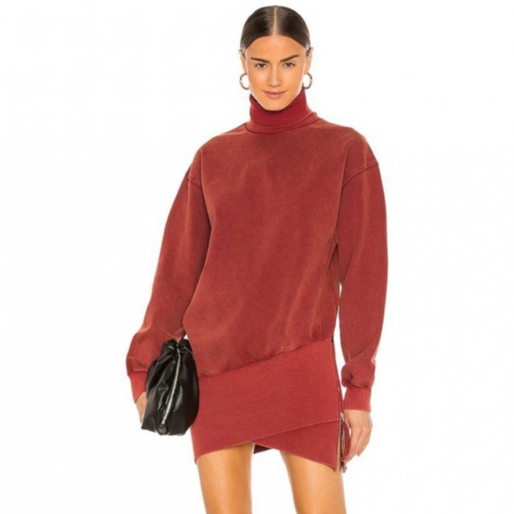 NWT Young Fabulous & Broke Asymmetrical Turtleneck Sweatshirt Dress